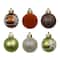 7 Pack 1.5" Gingerbread Forest Snowflake Shatterproof Ball Ornaments by Ashland®